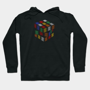 Hazy Illusion Cube - Rubik's Cube Inspired Design for people who know How to Solve a Rubik's Cube Hoodie